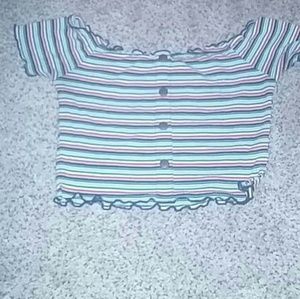 Stripped Crop Top